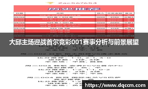 大邱主场迎战首尔竞彩001赛事分析与前景展望